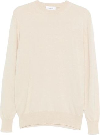 Lardini Cashmere Trui - Heren - Cashmere truien - Wit - L - Kasjmier - Truien & Vesten