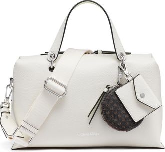 Calvin Klein Women Cali Satchel, Cherub White/Endive, One Size