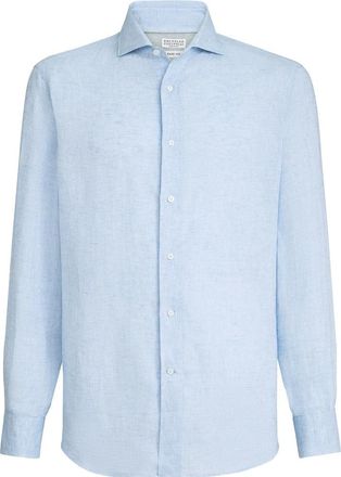 Brunello Cucinelli Shirts Blue