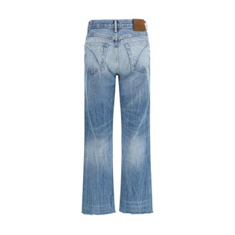 Tom Ford Distressed Bootcut Denim Jeans - Blue