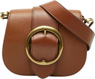 Ralph Lauren Pre-owned Cross Body Bags, female, Brown, Size: ONE SIZE Pre-owned Leather Shoulder Bag