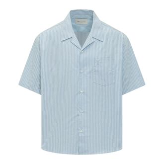 Ami Short Sleeve Shirts, male, Blue, Size: XL SS Boxy Shirt