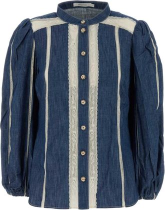 Zimmermann Blouses - Dames - Spijkeroverhemden - Blauw - S - Overhemden