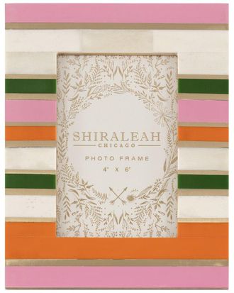 Shiraleah Viva 4 X 6 Horizontal Stripes Picture Frame