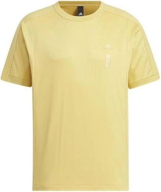 adidas Casual Pullover Sports T-Shirt Asia Sizing Yellow IX4272
