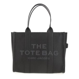 Marc Jacobs Tote Bags, female, Black, Size: ONE SIZE The Leather Large Tote Bag