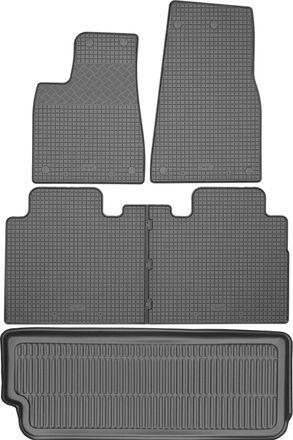 OEM Juego De Alfombrillas De Goma Para El Tesla X Crossover De 2015 + Alfombrilla Para El Maletero