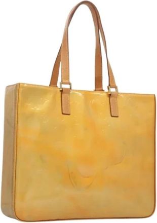 Louis Vuitton Tweedehands leren Louis Vuitton tassen - Dames - Vintage Shopper - Geel - ONE Size - Leer - Vintage