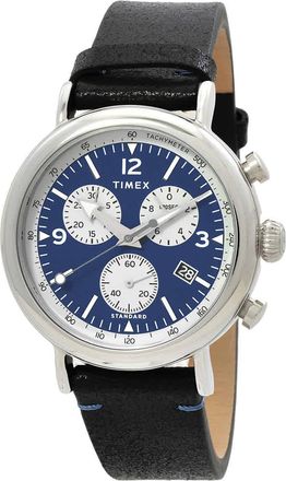 Timex Standard Chronograph Quartz Blue Dial Mens Watch TW2V71100