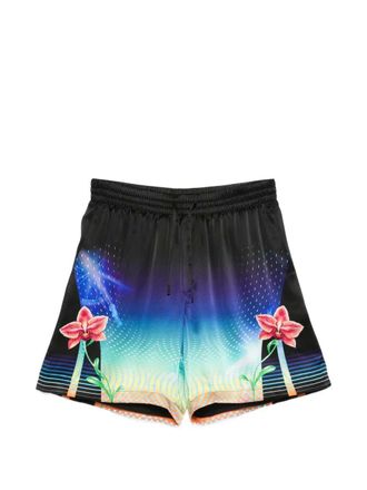 Casablanca Blumen-Kordelzug-Shorts