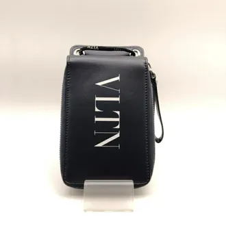 Valentino Garavani Blue Navy Chain/Shoulder Wallet (Pre-Owned)