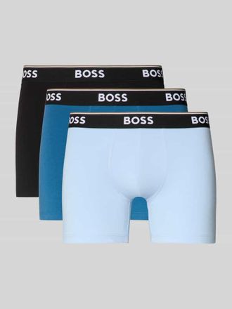 HUGO BOSS Slim Fit Boxershorts aus Baumwoll-Mix im 3er-Pack Modell POWER in Blau, Gr&ouml;&szlig;e XXL