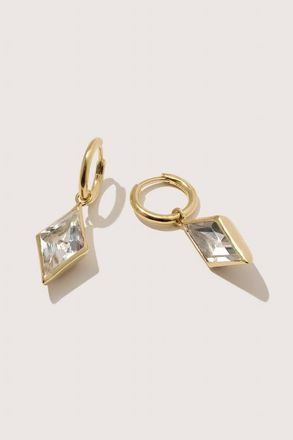 Otiumberg 14kt Gold Vermeil Kite Quartz Drop Earrings in Yellow Toned Gold at Nordstrom