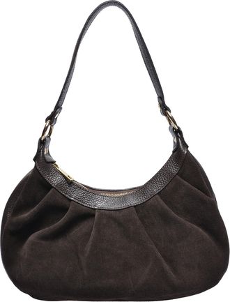 Roberta M Tweekleurig Rundleer Tas