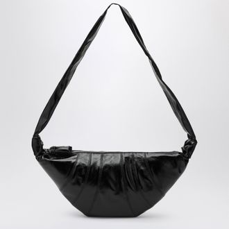 Christophe Lemaire Medium Croissant bag in black coated cotton