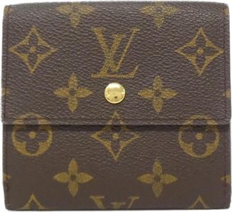 Louis Vuitton Brown Coated Canvas Wallet (Bi-Fold) (Pre-Owned)