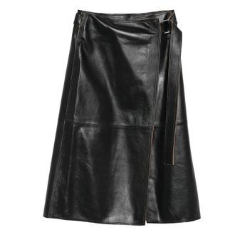 Calvin Klein Jeans Leather Skirts Nero-Donna