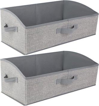 OEM 2 Cajas De Almacenamiento De Tela - 28 L, 50 X 28,5 X 20 Cm, Con Asa, Para Ropa, Juguetes, Libros