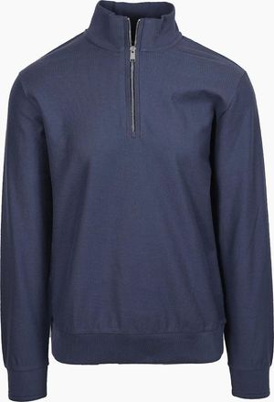 HUGO BOSS Mens Boss Black H SIDNEY SWEATSHIRTS OPEN BLUE - Navy - Size: 44