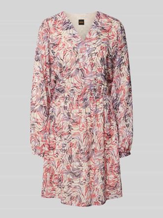 Boss Orange by Hugo Boss BOSS Orange Minikleid mit V-Ausschnitt Modell Ditissy in Pink, Gr&ouml;&szlig;e 34