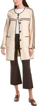 NVLT Nvlt Mid Length Herringbone Mink Eyelash Coat