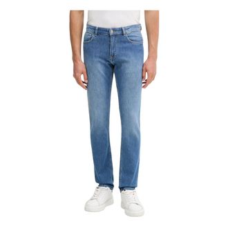 Trussardi Heren, Jeans, Blauw, Maat: W32 Katoen