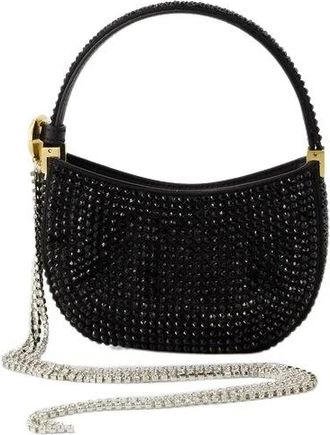 Magda Butrym Crystal Micro Hobo Tas - Dames - Handtassen - Zwart - ONE Size - Polyester - Tassen