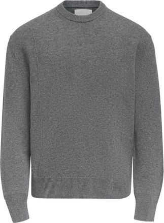 Jil Sander long-sleeve crew-neck sweater - men - Wool/Cashmere - 46 - Grey
