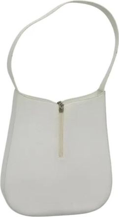 Ferragamo Tweedehands leren handtassen - Dames - Vintage Schoudertas - Wit - ONE Size - Leer - Vintage
