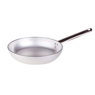Pentole Agnelli Pentole Agnelli Linea Alluminio 5 Mm Padella Radiante Con Un Manico Inox, Argento, 40 Cm