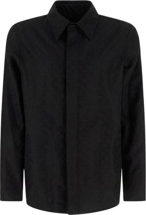 Gucci GG Cotton Canvas overhemd - Heren - Overhemden - Zwart - Maat: 2XL Katoen