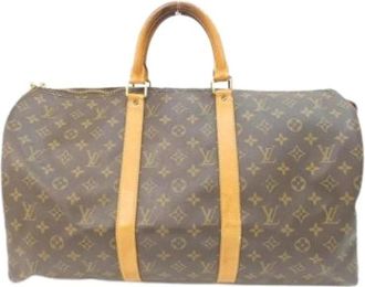 Louis Vuitton Pre-owned Boston bag - Dames - Vintage Weekendtas - Bruin - ONE Size - Vintage