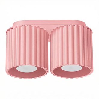 Sollux Lighting Plafone rosa aluminio alt. 12 cm