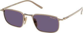 Prada PR D52S 7OE70W Mens Sunglasses Gold Size 49