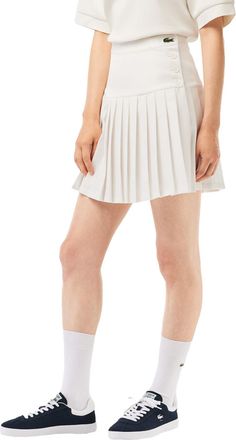 Lacoste Dames/Dames Gebreide Tennisrok (Wit)