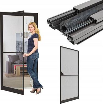 Easy Life Mosquitera Easy Life Aluminio Antracita 100 X 215 Cm