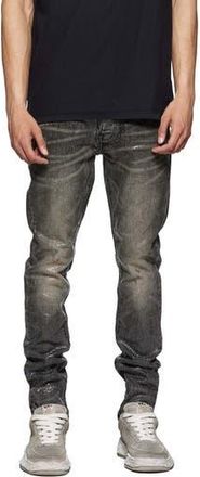 Purple Tiled Overlay Shimmery Skinny Jeans in Black at Nordstrom Rack, Size 36