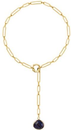 Gabi Rielle Galaxyite Quartz Lariat Necklace in Gold at Nordstrom Rack