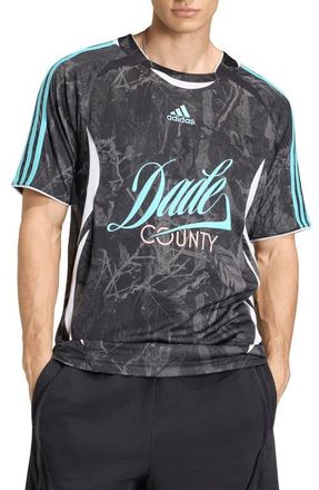 adidas FIFA World Cup 2026 Miami Soccer Jersey in Black/Pulse Aqua at Nordstrom, Size Xx-Large