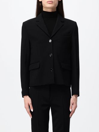 Toteme Blazer corto monopetto in pura lana con revers a lancia