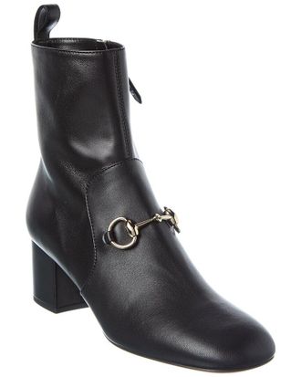 Gucci Horsebit Leather Bootie