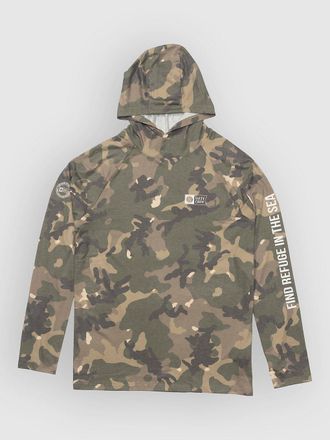 Salty Crew Mariner Hood Tech Longsleeve Lycra gr&uuml;n