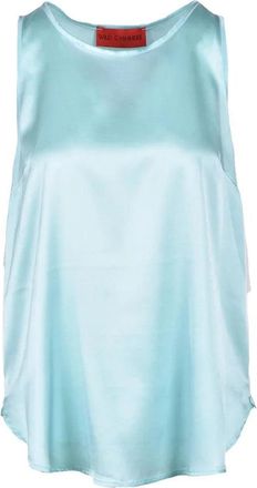 Wild Cashmere Stretch Silk Top - Aqua Green