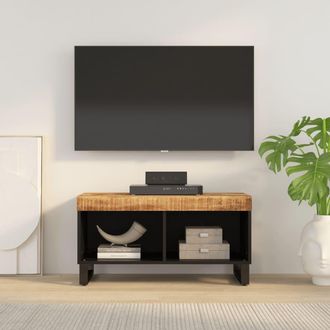 vidaXL Mueble De Tv Madera Maciza De Mango 85x33x43,5 Cm Vidaxl