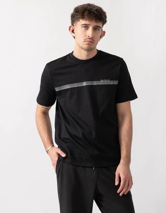 HUGO BOSS Mens BOSS Orange Authentic Mens Loungewear T-Shirt 50561470 - Black 004 - Size: 38