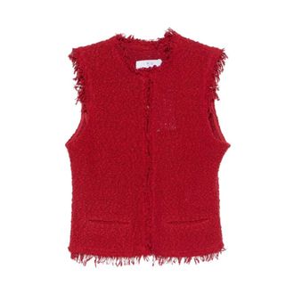 Iro Vests, female, Red, Size: M Iro Sweaters
