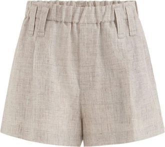 Brunello Cucinelli Shorts Mq 194P9429 C034 - Shorts - Mujer - Beige - XS