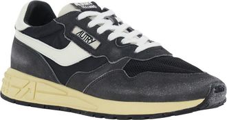 Autry Mens Low Top Sneakers Reelwind Black Nylon Trainers
