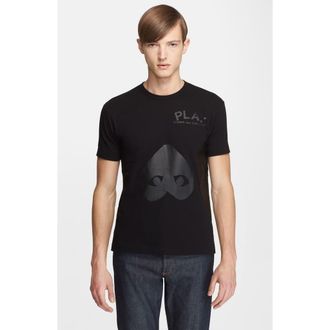 Comme Des Gar&ccedil;ons Inverted Heart Print T-Shirt in Black at Nordstrom, Size Small