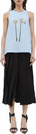 Christian Wijnants Tattia Tank Top In Light Blue
